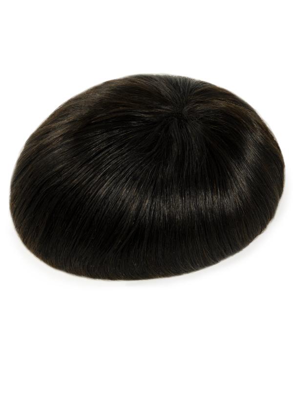 Peluca para hombre de cabello real transpirable y durable en oferta
