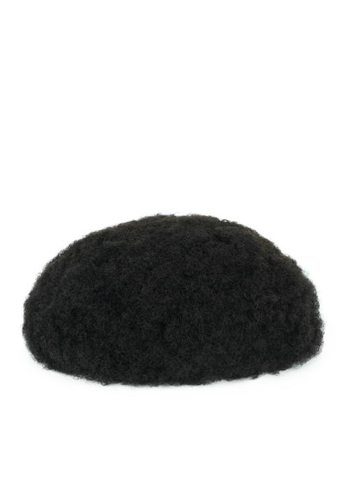 Tupé de Monofilamento y Perímetro de Poliuretano con Cabello Tipo Afro. Altamente Durable