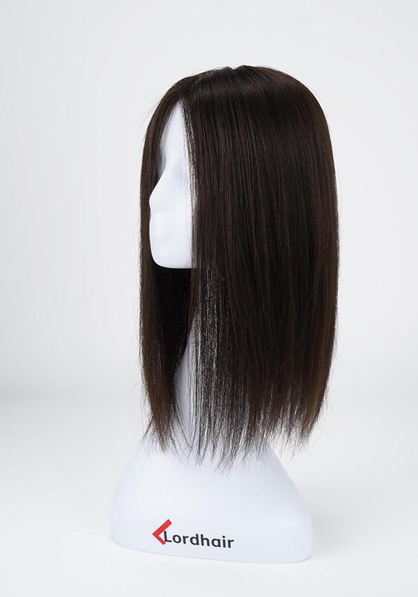 Peluca moderna para mujer de cabello largo tipo remy realista y cómodo de usar