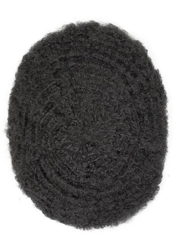 Tupé para hombre de cabello Afro indetectable