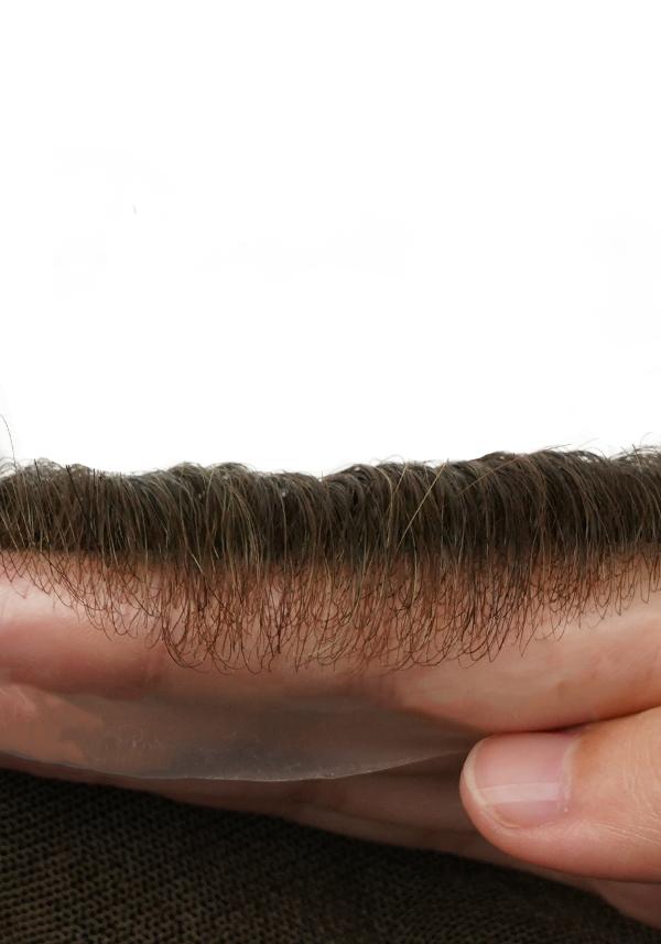Prótesis Capilar para hombre de cabello real y transpirable con frontal indetectable