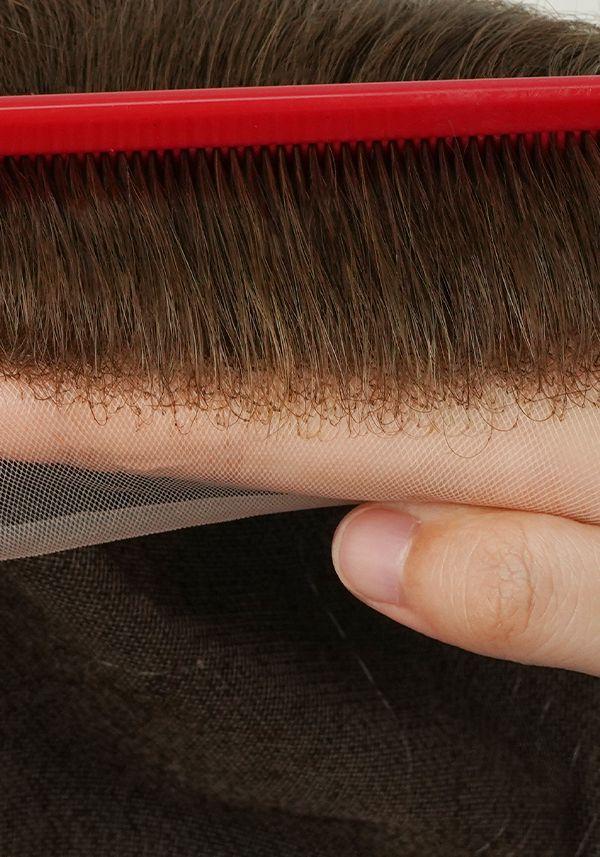 Prótesis Capilar de Monofilamento y linea frontal realista