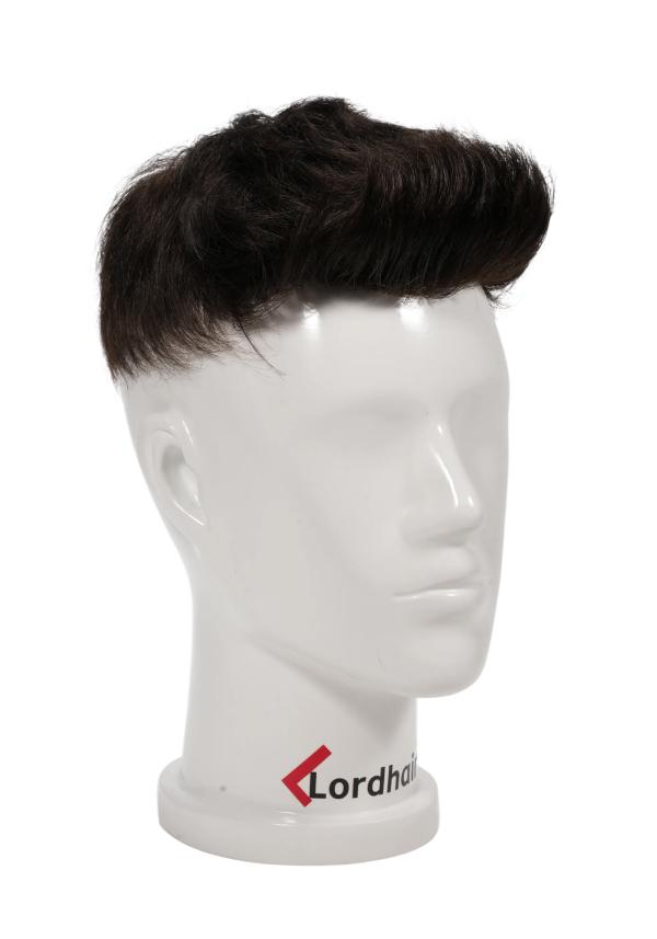 Prótesis capilar precortado para hombre con estilo de cabello quiff moderno. De cabello natural
