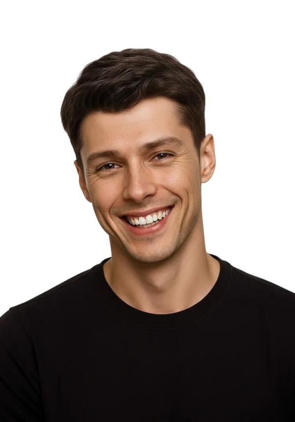 protesis capilar para hombre de base skin super delgado con flequillo largo hacia adelante