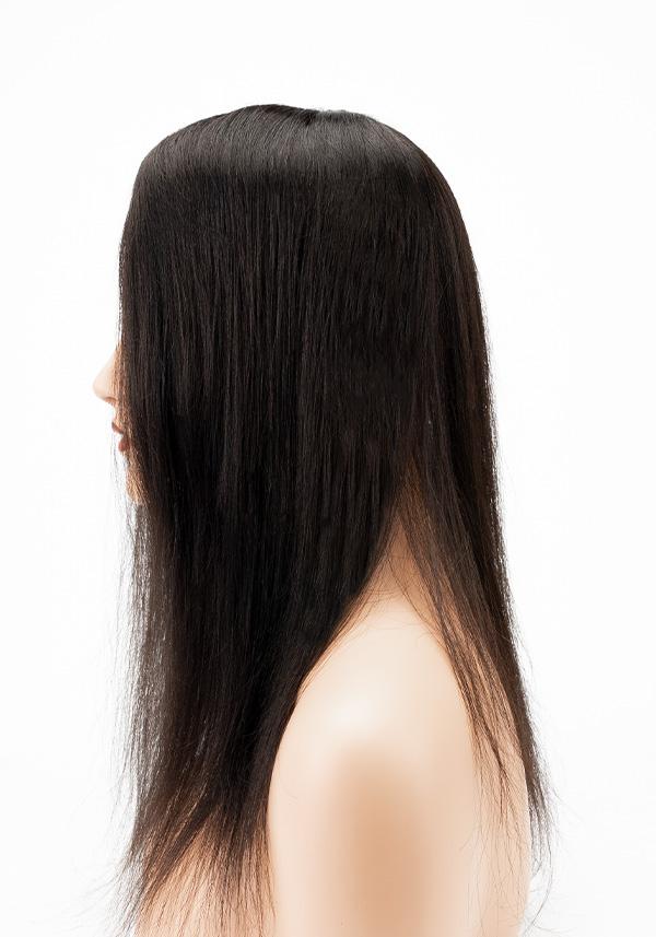Peluca para Mujer de Monofilamento y Poliuretano con Broches de Cabello 100% Naturl en Oferta