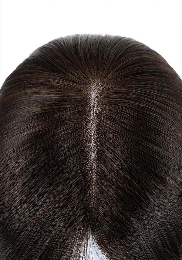 Peluca moderna para mujer de cabello largo tipo remy realista y cómodo de usar
