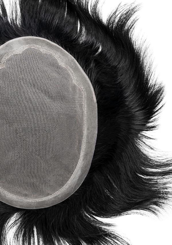 Peluca para hombre de cabello natural y de fácil mantenimiento