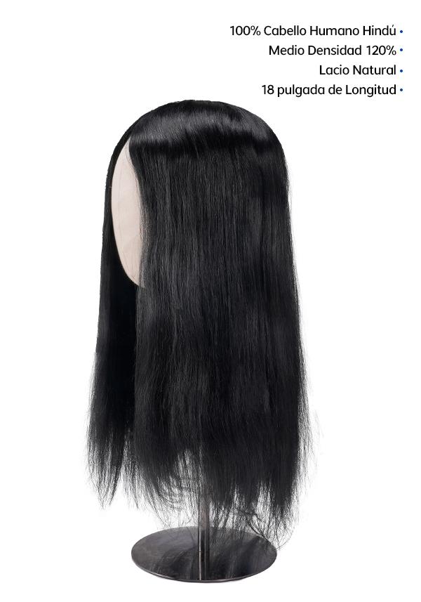 Peluca para Mujer de Integración Capilar y Voluminizador con Línea de Red y Poliéster Altamente Realista en oferta