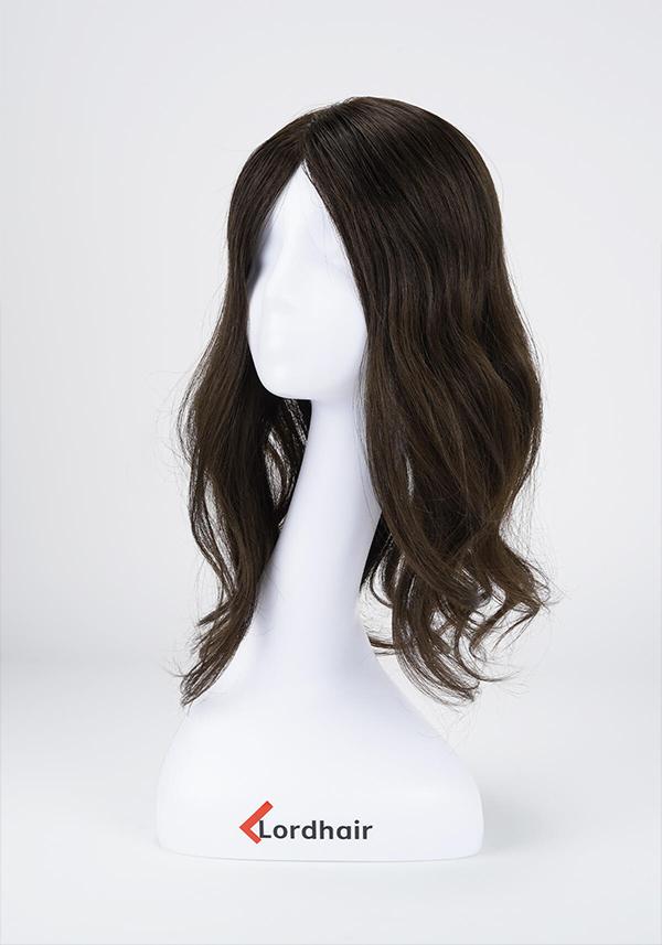 Peluca moderna para mujer de cabello largo tipo remy realista y cómodo de usar