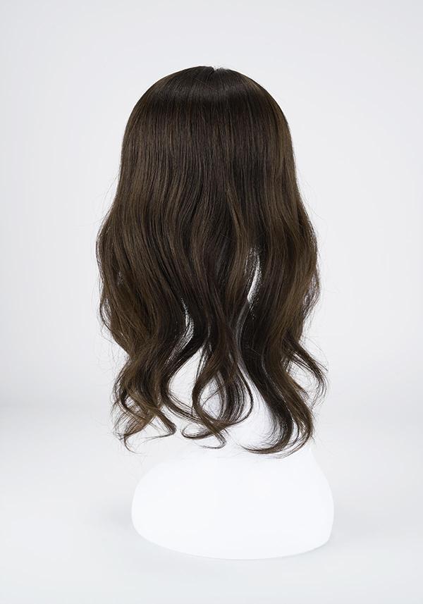 Peluca moderna para mujer de cabello largo tipo remy realista y cómodo de usar