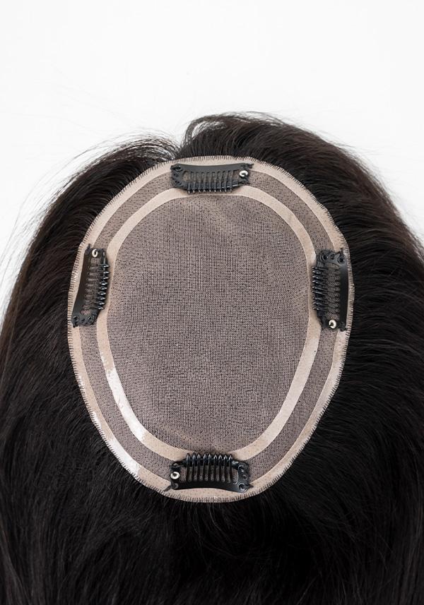 Peluca para Mujer de Monofilamento y Poliuretano con Broches. cómoda de usar en Oferta