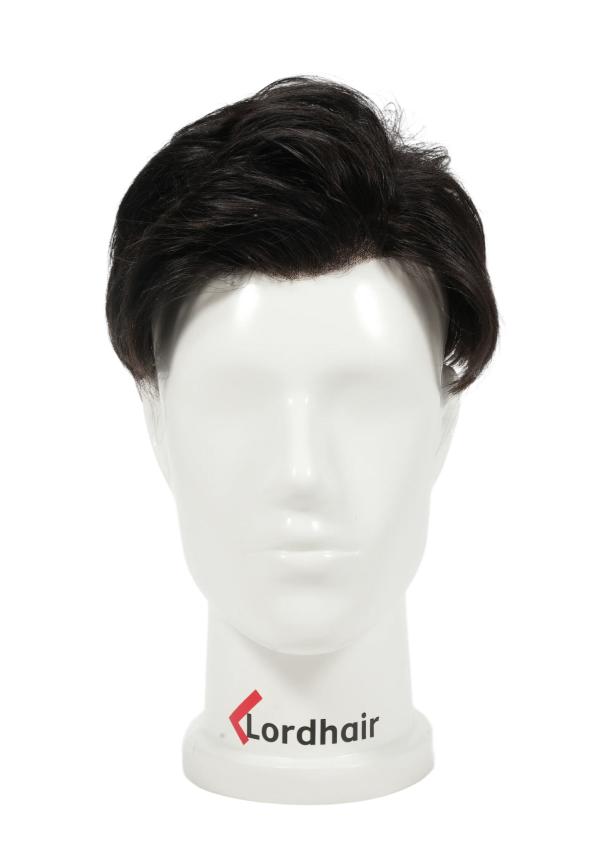 Prótesis Capilar para hombre con cabello estilizado y listo para usar. Elaborado con cabello natural