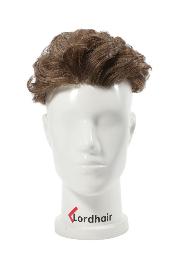 Prótesis Capilar para hombre con cabello pre cortado y estilizado. Realista y con cabello natural