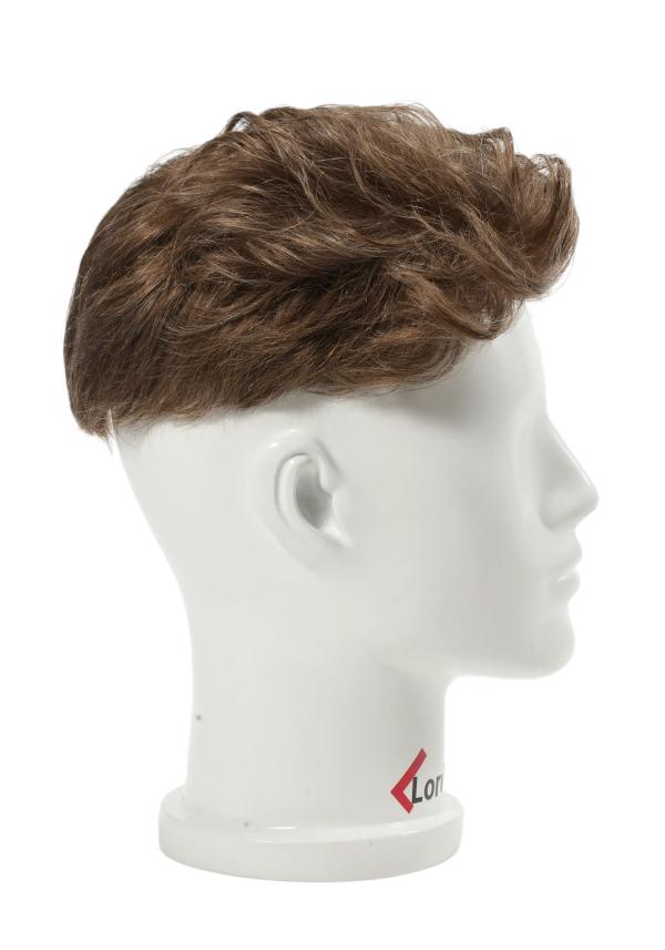 Prótesis Capilar para hombre con cabello pre cortado y estilizado. Realista y con cabello natural