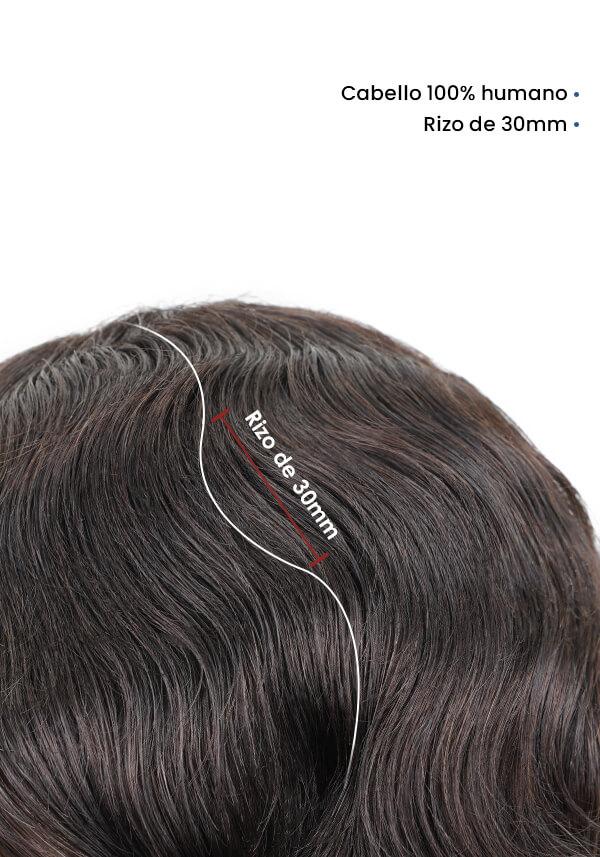 Prótesis Capilar para hombre de cabello real