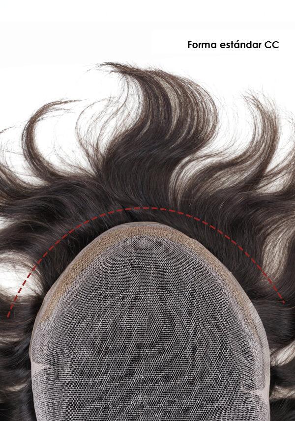 Prótesis Capilar para hombre de cabello real