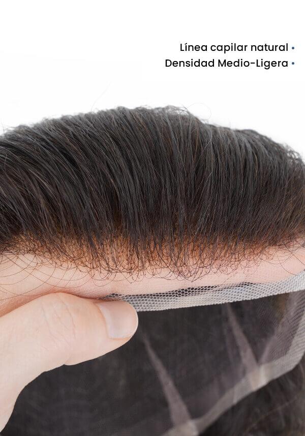 Tupé para hombre de cabello real