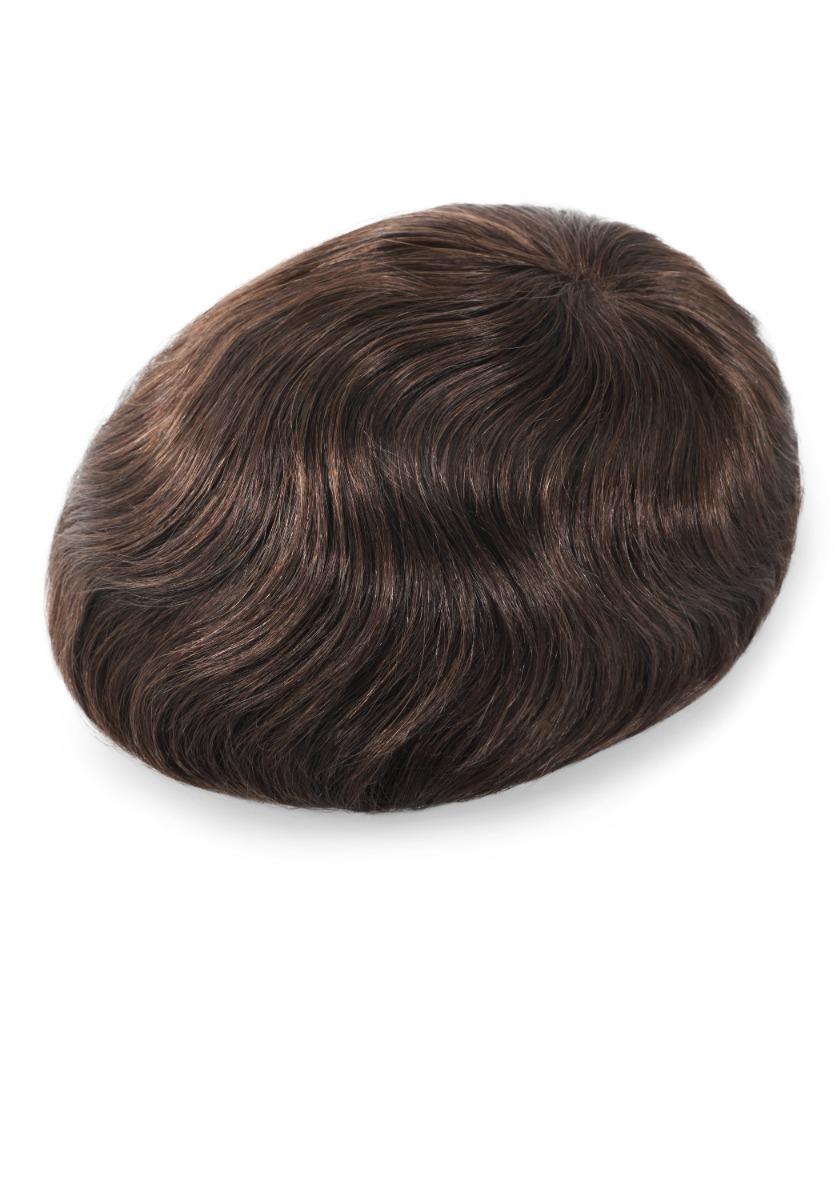 Peluca de skin delgado y cabello v-looped, a precio económico elaborada a mano