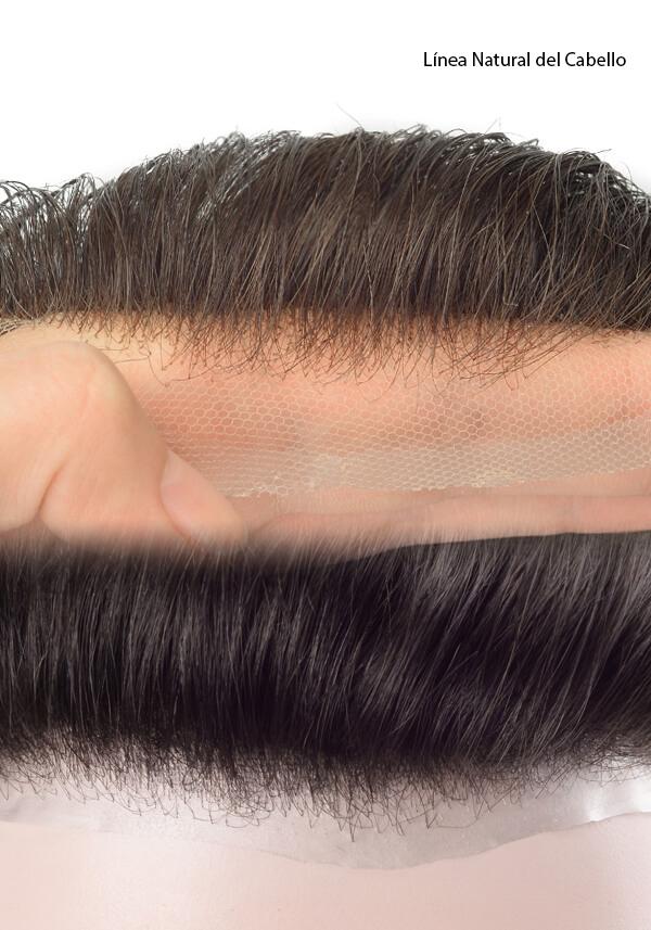 prótesis capilar ó peluca de cabello real personalizada ó a la medida con opciones de cabello