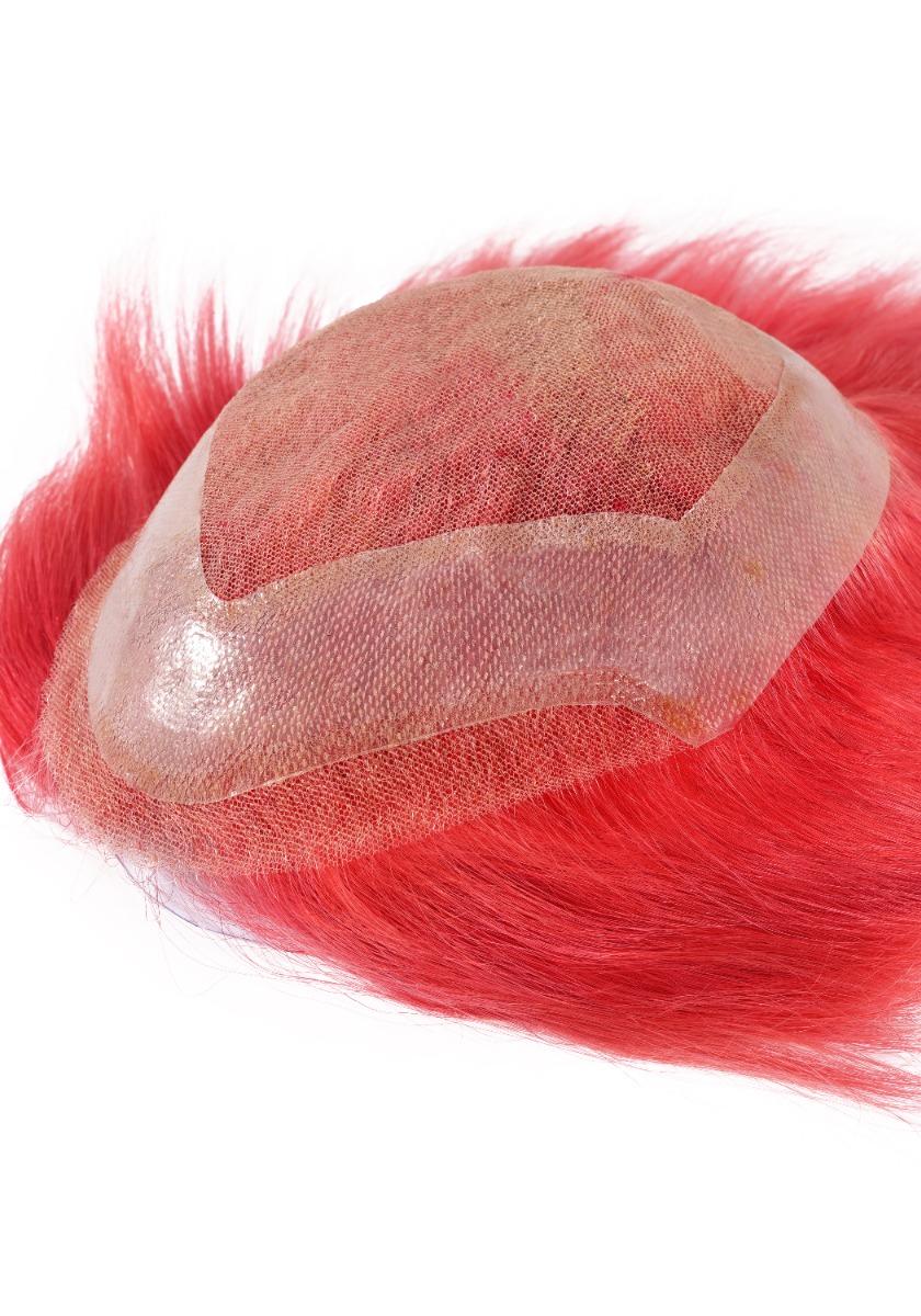 Prótesis capilar de halloween para hombre elaborado a mano con cabello real