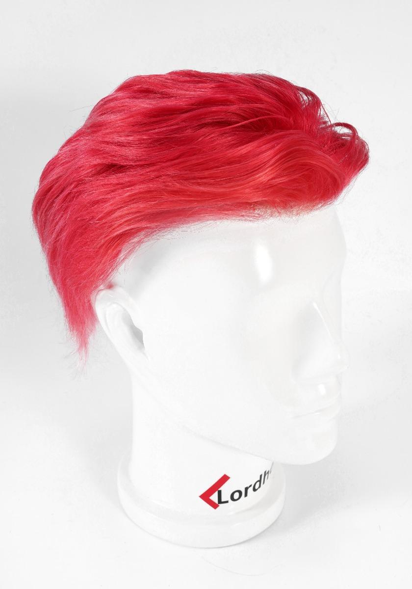 Prótesis capilar de halloween para hombre elaborado a mano con cabello real