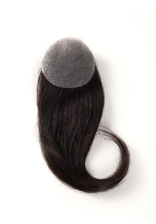 Prótesis capila tipo parche con cabello real  para hombre indetectable