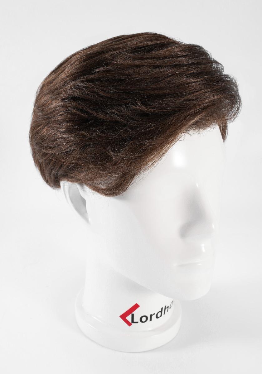 protesis capilar para hombre de skin super delgado con peinado de lado
