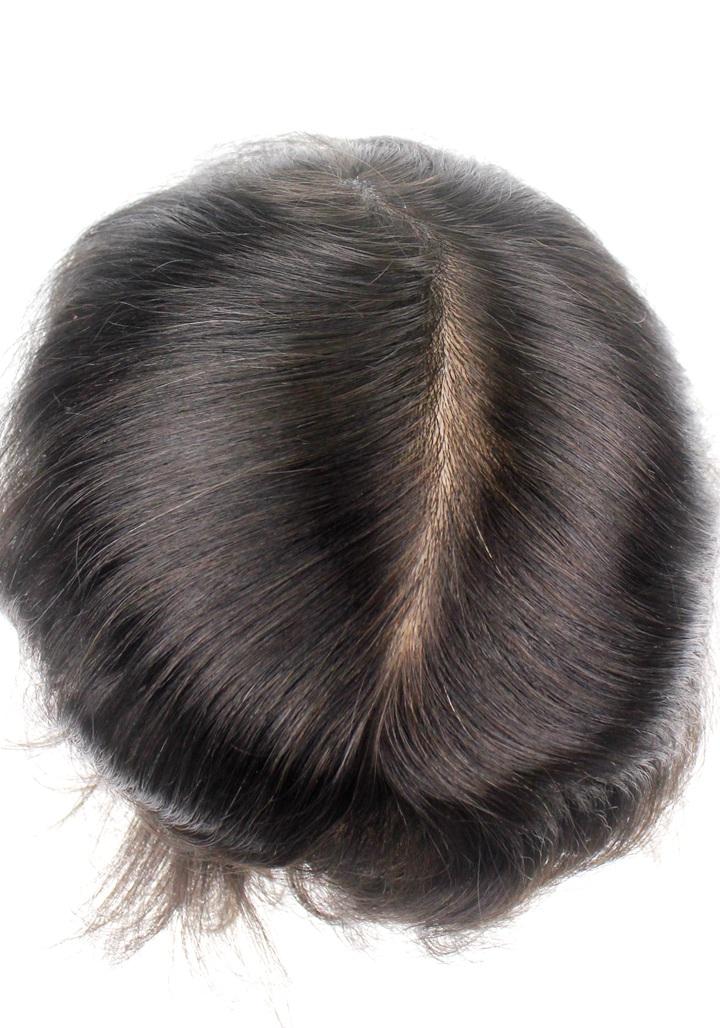 Prótesis Capilar de Skin Super Delgado de Apariencia real en la Línea del Cabello
