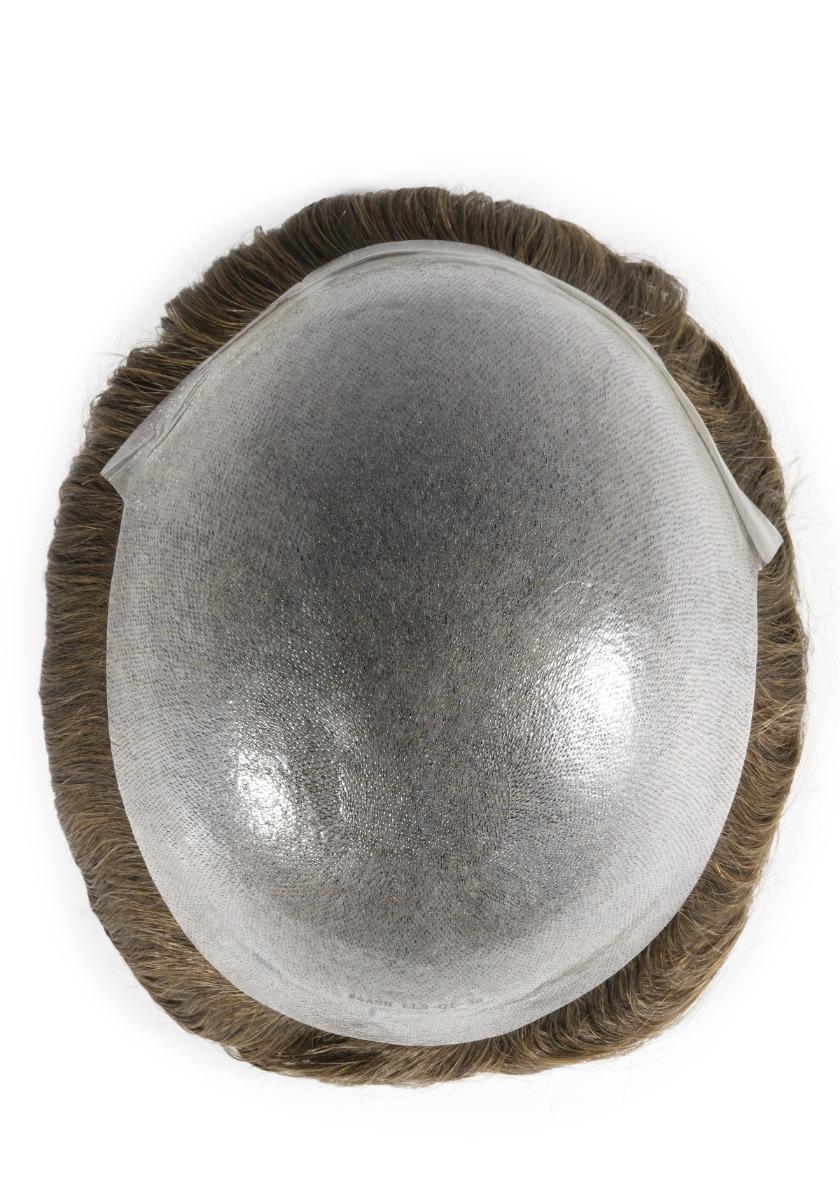 Prótesis capilar de skin para hombre de alta densidad de cabello