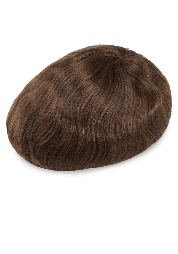 Prótesis capilar para hombre con cabello natural y de fácil colocación