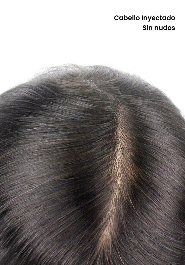 Sistema Capilar para hombre de skin de cabello real e indetectable