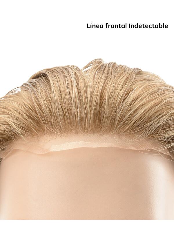 Prótesis Capilar Personalizado de Monofilamento, Skin y Encaje Frontal. Línea frontal Realista