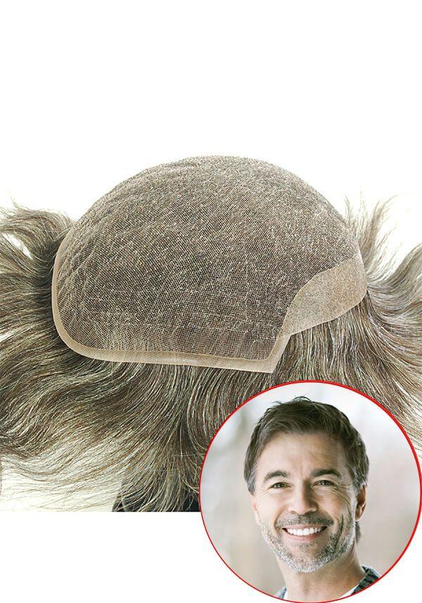 Prótesis Capilar Personalizado de Encaje y  Poliuretano en los Laterales y Posterior. Altamente Transpirable y Fácil de Colocar