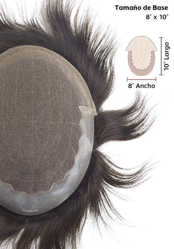 Prótesis Capilar de Encaje Francés y Skin. Transpirable y de Fácil Colocación