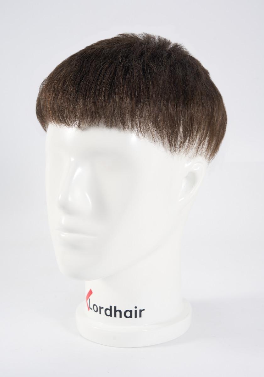 Prótesis Capilar para hombre con cabello corto precortado de cabello real