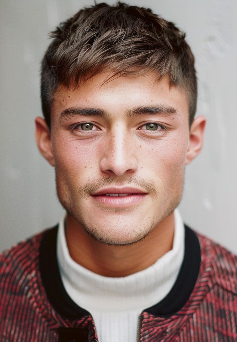 Prótesis capilar para hombre de cabello precortado y estilizado moderno. Elaborado con cabello natural