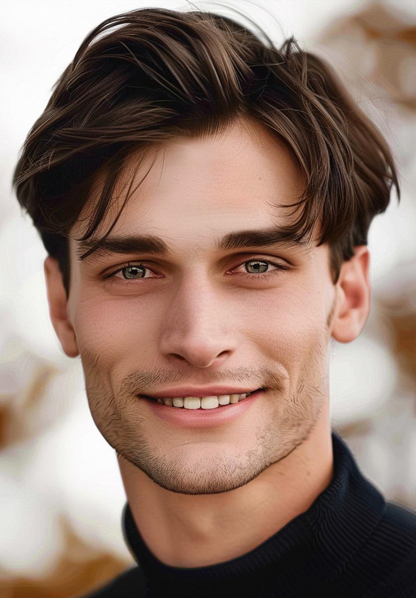 Prótesis Capilar para hombre con cabello estilizado y listo para usar. Elaborado con cabello natural