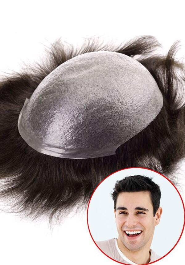 Peluca para hombre Personalizado de Skin y Cabello V-looped. Altamente Realista y Fácil de Colocar