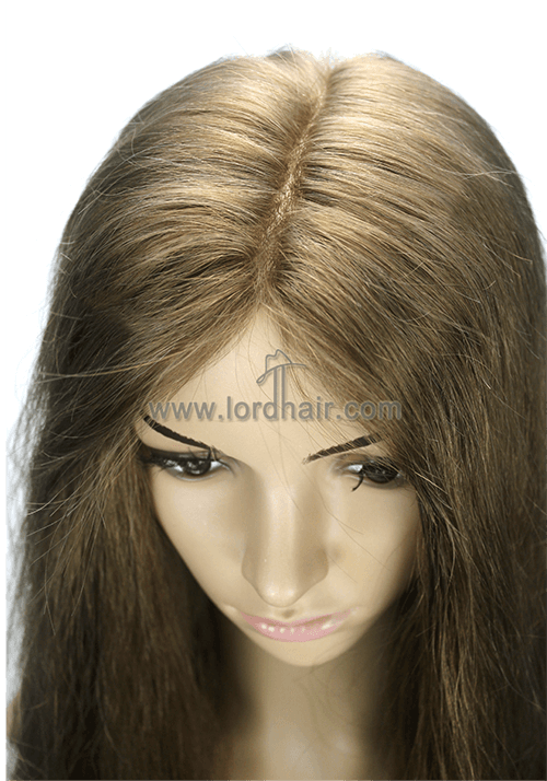 Peluca para Mujer Personalizada de Integración y Voluminizador de Poliéster y Skin Delgado. Altamente Realista