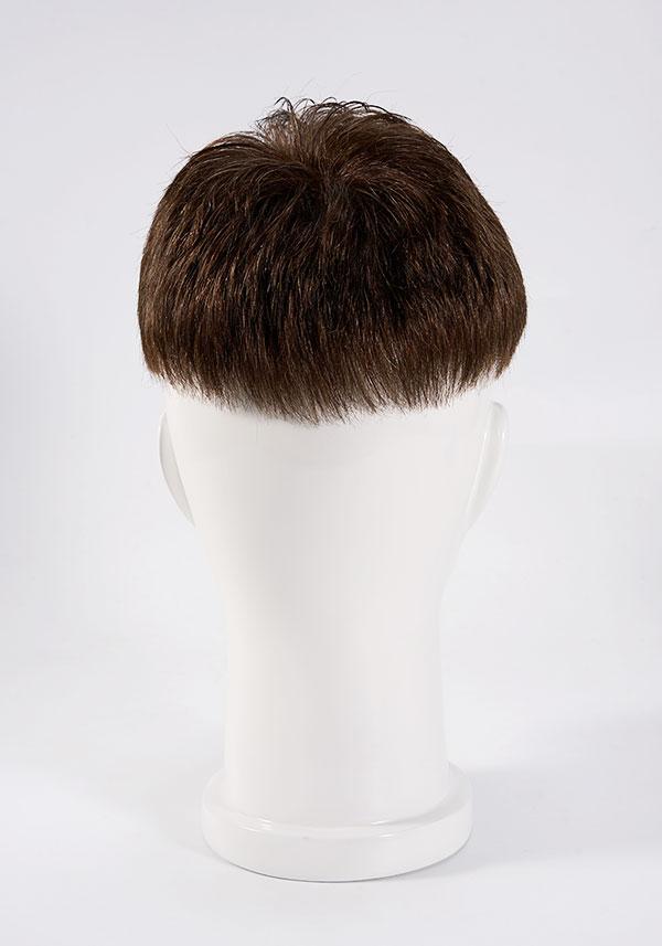 Prótesis capilar para hombre de cabello precortado y estilizado moderno. Elaborado con cabello natural