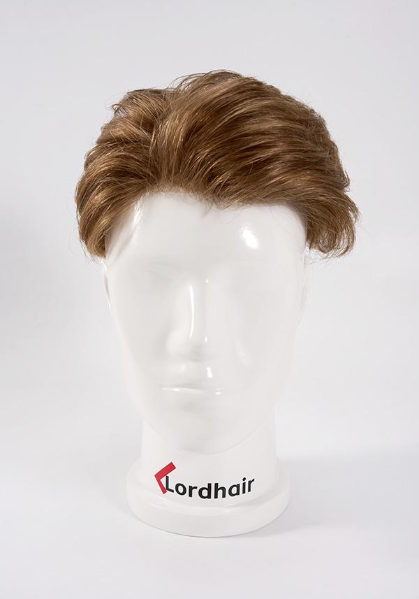 Prótesis Capilar para hombre con cabello pre cortado y estilizado. Realista y con cabello natural