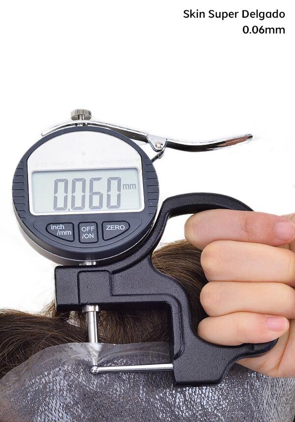 Prótesis Capilar de Skin Super Delgado de 0.06mm y Cabello V-looped de Fácil Colocación