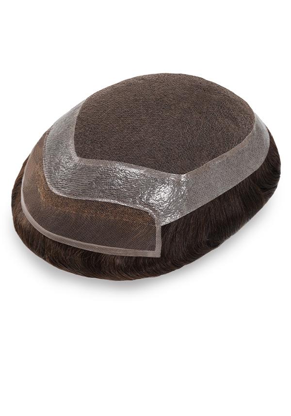 Peluca para hombre de cabello natural y de alta calidad. Facil de Colocar