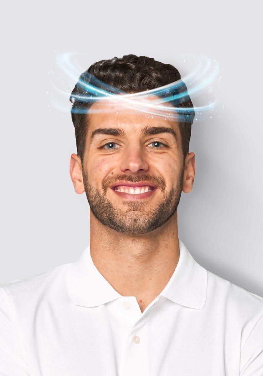 Prótesis capilar para hombre de skin de tipo antibacterial para piel sensible