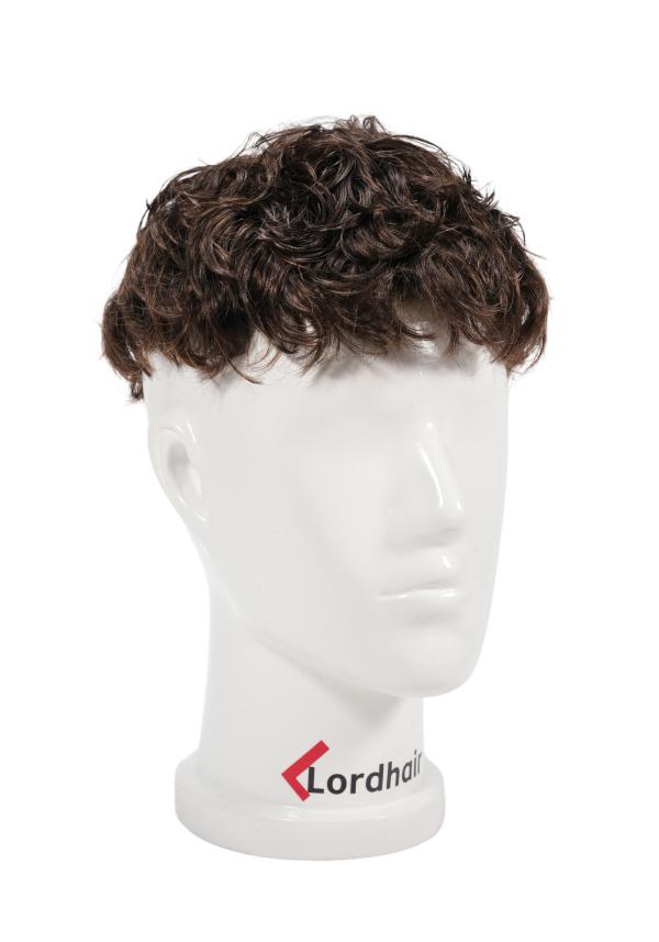 Permanente de 25mm | Prótesis Capilar Estilizado con Permanente. Rizo de 25mm. Base de Skin super delgado de 0.06mm