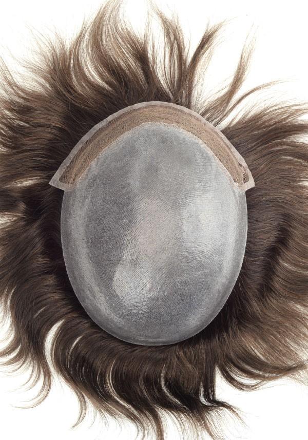 Tupé para Hombre de Skin y encaje frontal de cabello real
