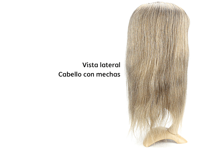 Peluca para Mujer Personalizado de Integración y Voluminizador de Malla de Poliéster con Perímetro de Skin, cabello natural
