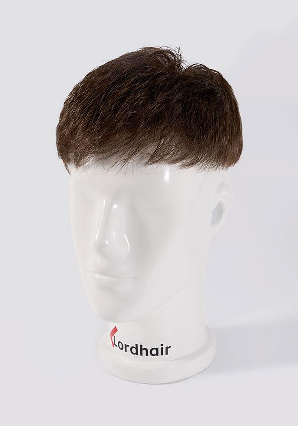 Prótesis capilar para hombre de cabello precortado y estilizado moderno. Elaborado con cabello natural
