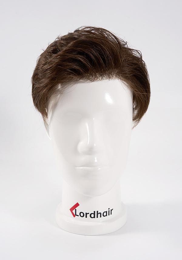 Prótesis Capilar para hombre con cabello estilizado y listo para usar. Elaborado con cabello natural