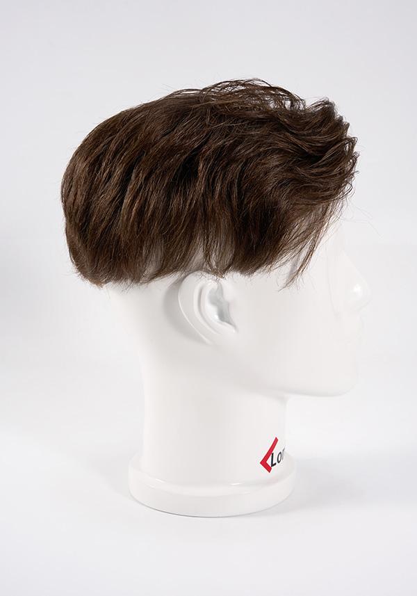 Prótesis Capilar para hombre con cabello estilizado y listo para usar. Elaborado con cabello natural